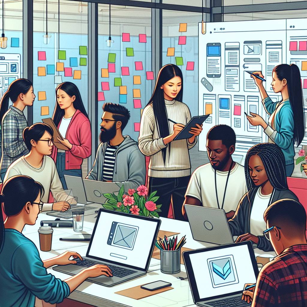 Team working on Tetris website